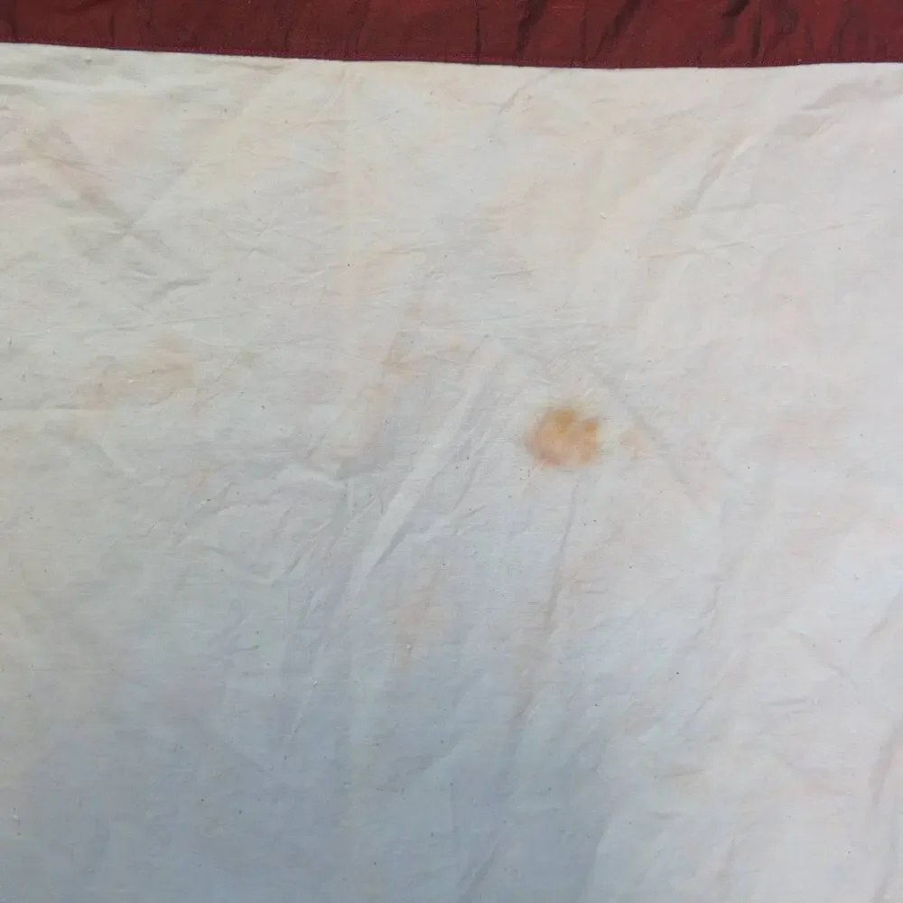 Vintage APRIL CORNELL Curtain Valence Swag Panel Pocket Rod Silk Blend Lined Red